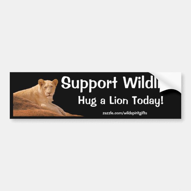 Wild Africa Animal-lovers Big Five Bumper Sticker (Front)