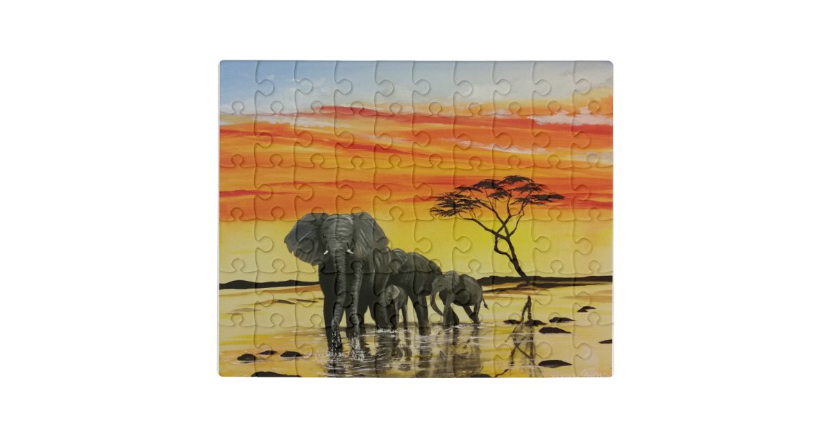 wild Africa Jigsaw Puzzle Zazzle