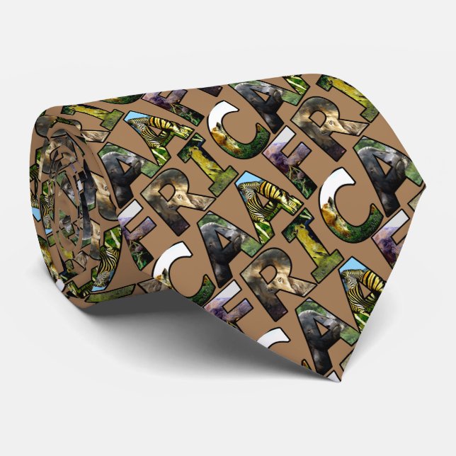 Wild Africa Neck Tie (Rolled)
