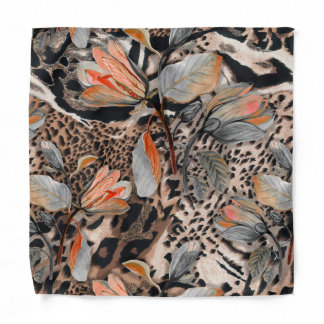 Wild African Animal Skin Pattern Bandana