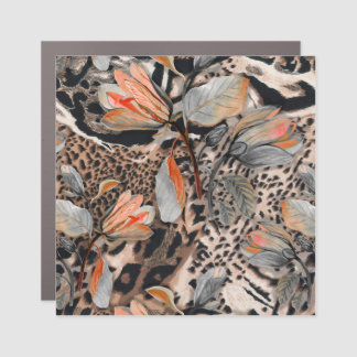 Wild African Animal Skin Pattern Car Magnet