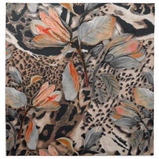 Wild African Animal Skin Pattern Cloth Napkin