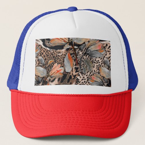 Wild African Animal Skin Pattern Trucker Hat