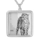 Wild African Cheetah, Forever Free, Retro Design