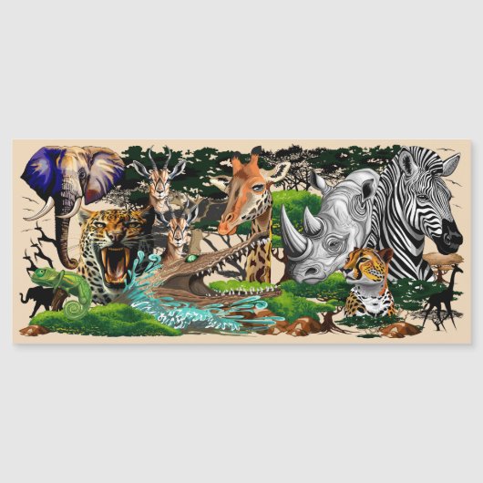 Wild African Savanna Animals (Front)