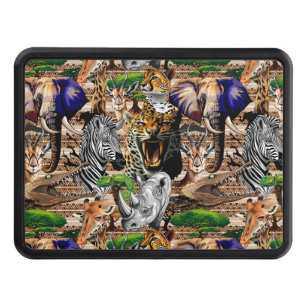 Wild African Savanna Animals Hitch Cover