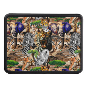Wild African Savanna Animals Hitch Cover
