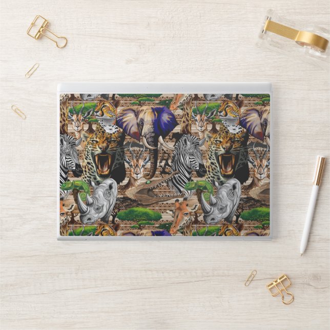 Wild African Savanna Animals HP Laptop Skin (Desk)