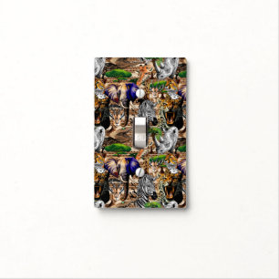 Wild African Savanna Animals Light Switch Cover