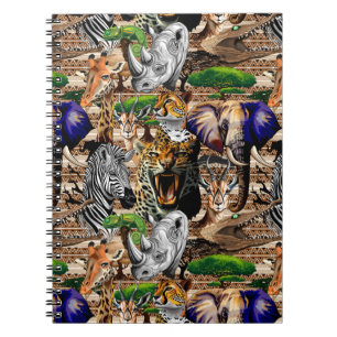 Wild African Savanna Animals Notebook