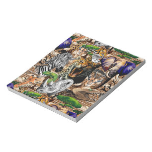 Wild African Savanna Animals Notepad