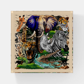 Wild African Savanna Animals Paperweight