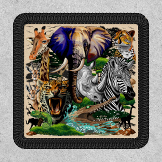 Wild African Savanna Animals Patch