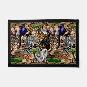 Wild African Savanna Animals Pennant