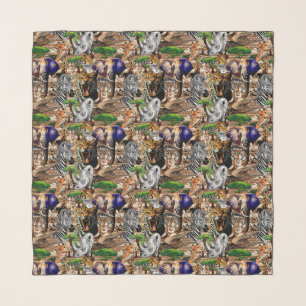 Wild African Savanna Animals Scarf