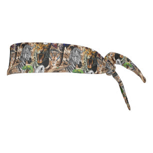 Wild African Savanna Animals Tie Headband