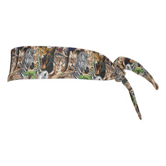 Wild African Savanna Animals Tie Headband