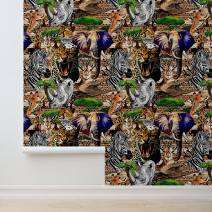 Wild African Savanna Animals Wallpaper
