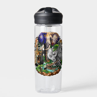 Wild African Savanna Animals Water Bottle