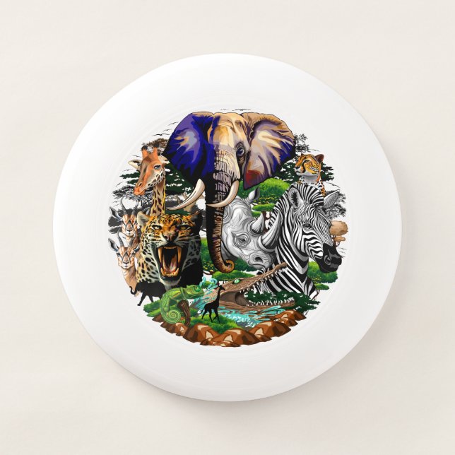 Wild African Savanna Animals Wham-O Frisbee (Front)