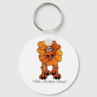 Wild Alaskan Sheep Keychain