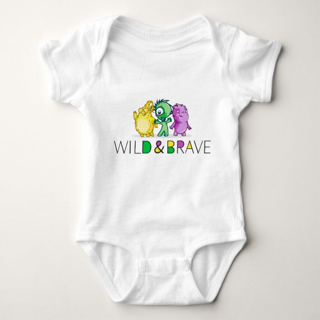 Wild and Brave Clothing Baby Bodysuit (Front)