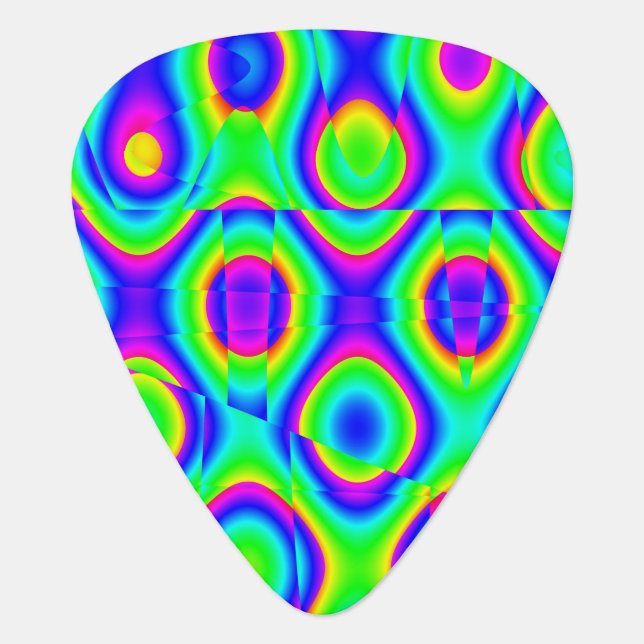 Wild and Crazy Abstract Guitar Pick (Front)