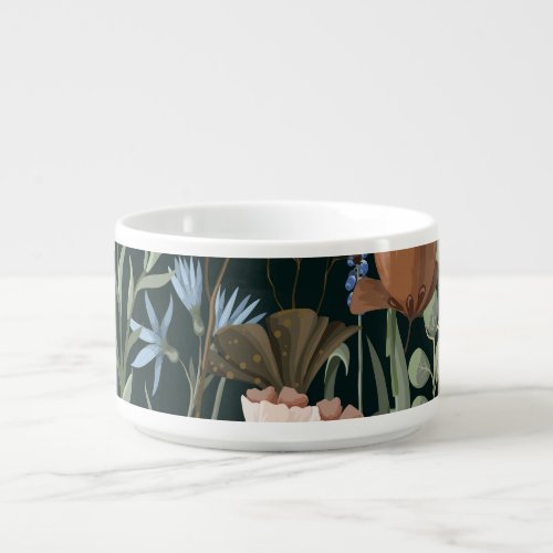 Wild and Dried Flowers Pattern Bowl