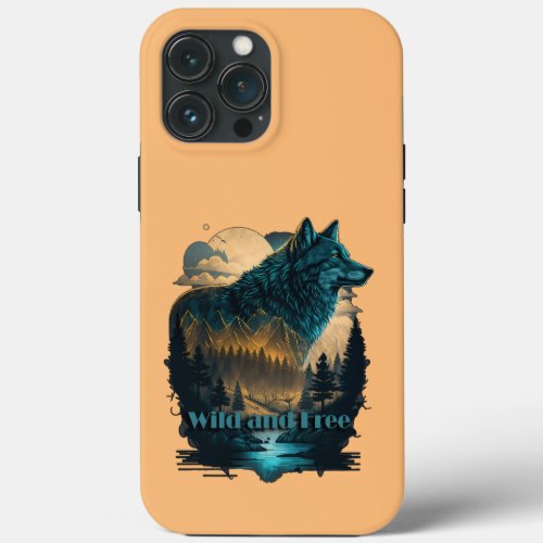 Wild and Free A Wolf in Its Natural Habitat  iPhone 13 Pro Max Case