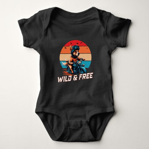 Wild and Free Baby Bodysuit