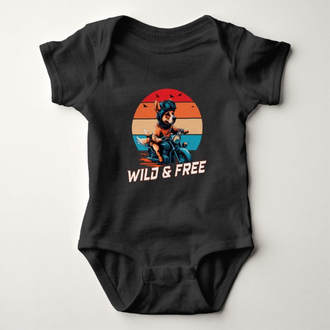Wild and Free Baby Bodysuit (Front)