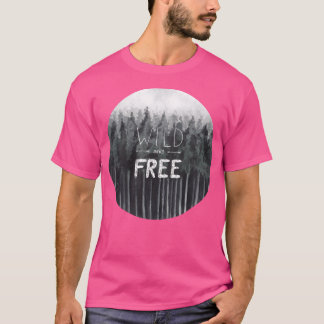 Wild And Free Baseball Sleeve T-Shirt