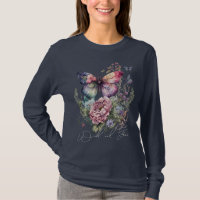 Wild And Free Butterfly Floral Watercolor