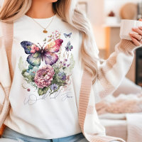 Wild And Free Butterfly Floral Wild Flowers