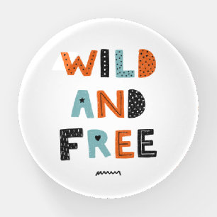 Wild and Free Doodle Letters Paperweight