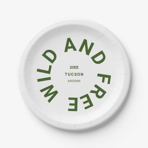 Wild And Free Forest Green Camping Theme