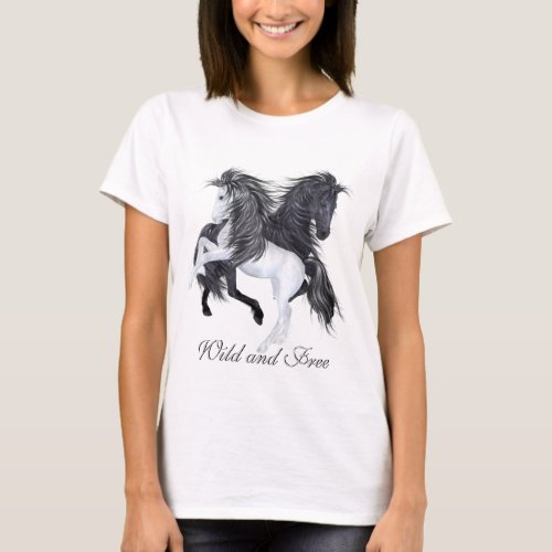 Wild and Free Horses T_Shirt