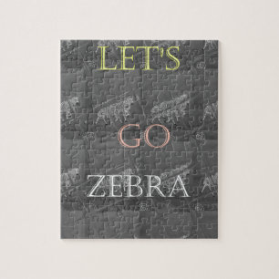 Wild and Free Let's Go!: A Zebra's Journey Jigsaw Puzzle