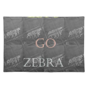 Wild and Free Let's Go!: A Zebra's Journey Placemat