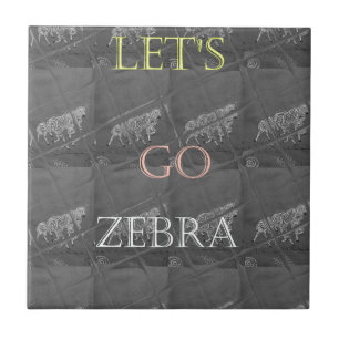 Wild and Free Let's Go!: A Zebra's Journey Tile