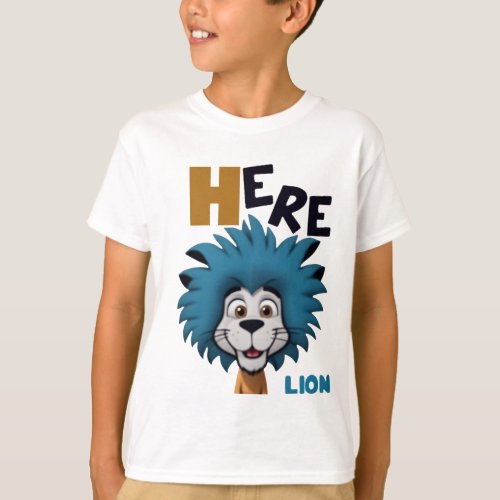 Wild and Free Lion Print T_Shirt