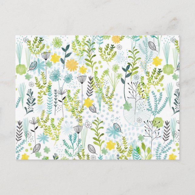 Wild and Free Pattern Postcard (Front)