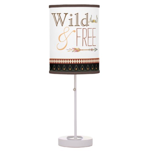 Wild and Free Southwestern Tribal Table Lamp