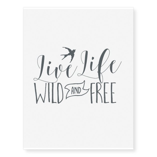 Wild and Free Temporary Tattoos  Armed With Truth