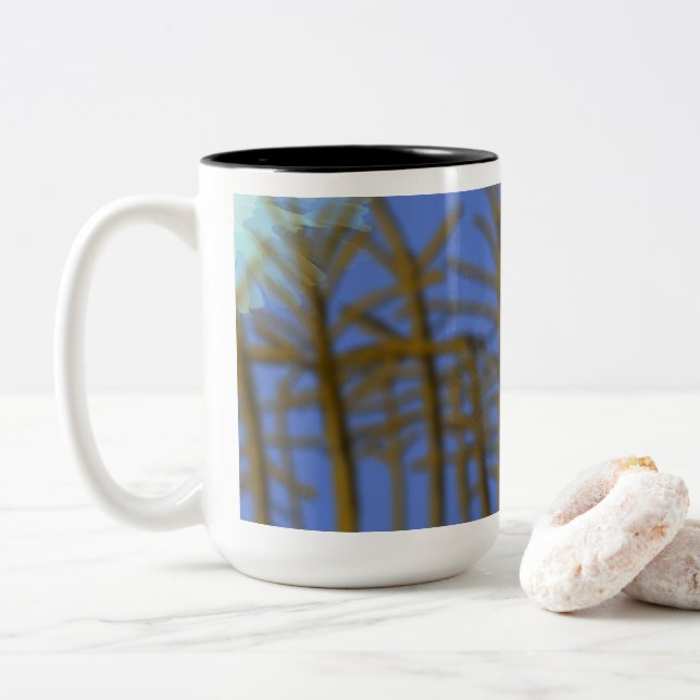 Wild and Free Two-Tone Coffee Mug (With Donut)