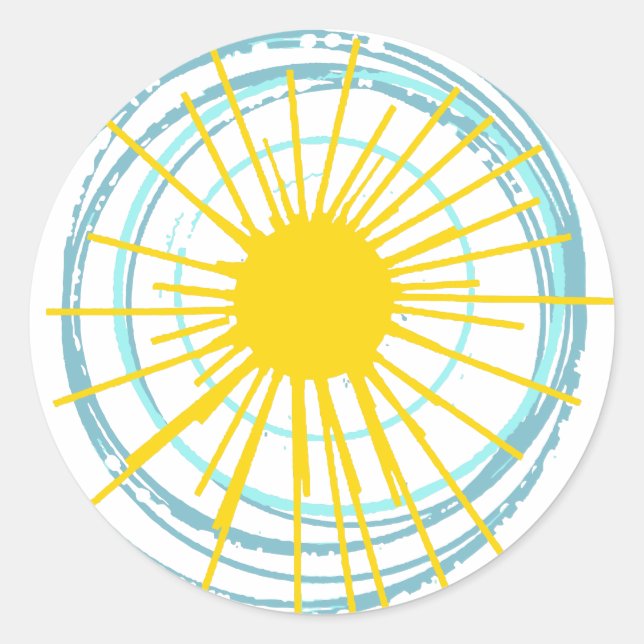 Wild and Free You Are My Sunshine Classic Round Sticker (Front)