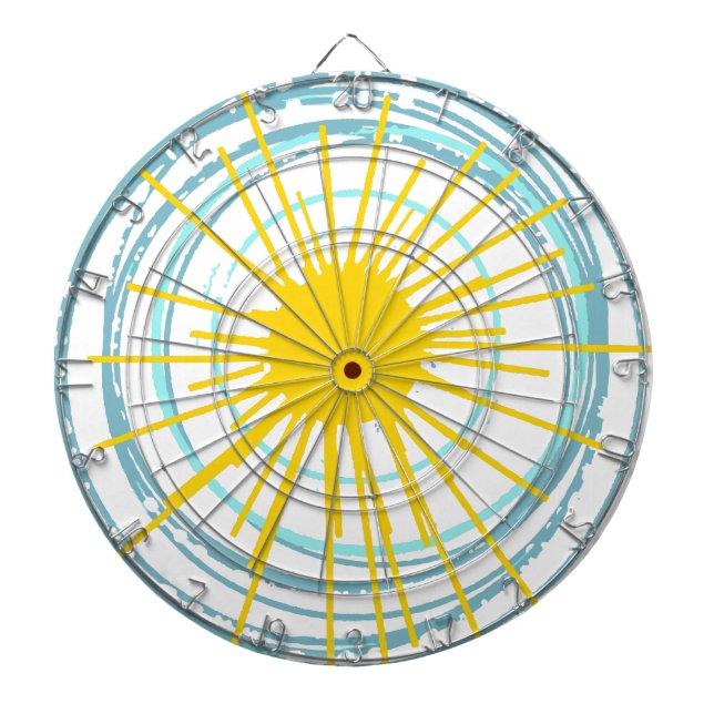 Wild and Free You Are My Sunshine Dartboard With Darts (Front)