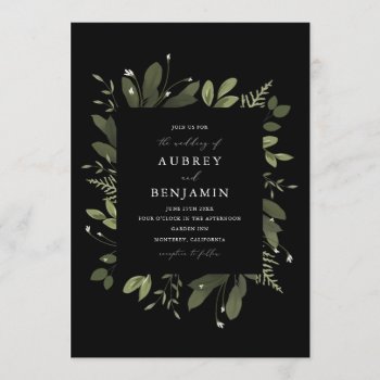 Wild And Green Invitation by Whimzy_Designs at Zazzle