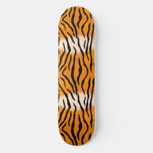 Wild and Natural Tiger Stripes Pattern Skateboard Deck