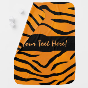 Wild and Natural Tiger Stripes Pattern Swaddle Blanket